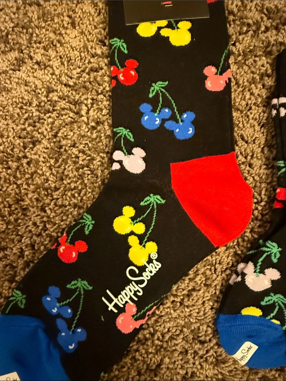 New Happy Socks x Disney cherry mickey mommy and me socks
